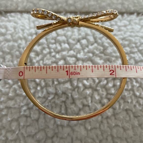 Kate Spade ribbon bow bangle bracelet & earring set - Picture 8 of 9